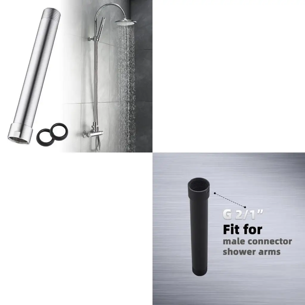 Удлинительная трубка для душа из нержавеющей стали Сменная удлинительная трубка для душа Удлинительная трубка