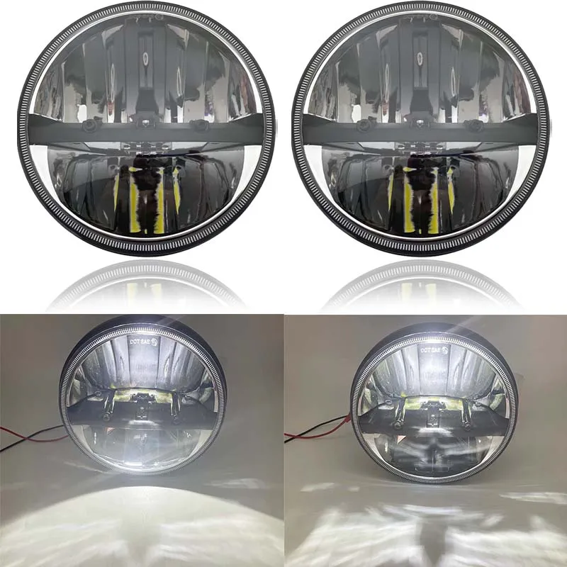 

7 inch LED Headlights with DRL Hi-Lo Beam 6500K for Jeep Wrangler JK / Unlimited 2007-2016 TJ LJ unlimited 2004~2006 CJ-7