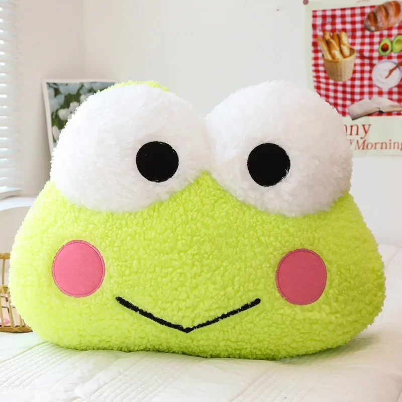 45cm-60cm Kawaii Large Badtz-maru Keroppi Cute plush toy.Cute throw pillow.Cute pillow.Girl gift.holiday gift.Christmas gift