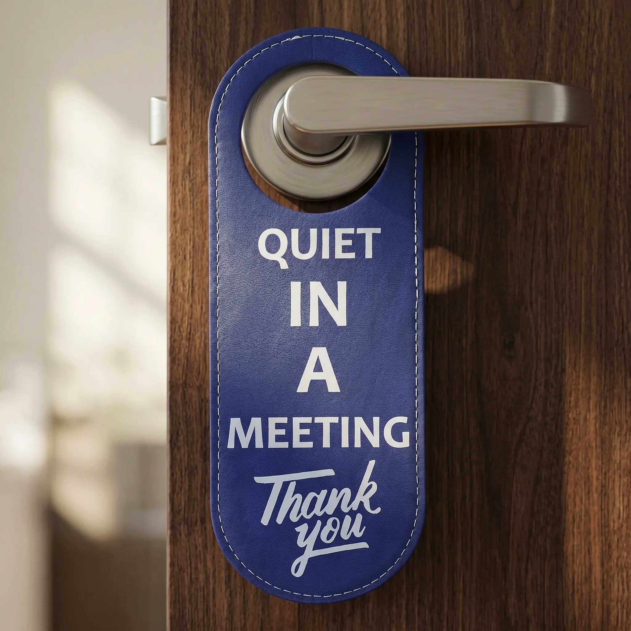2Pcs Double Sided Office Door Signs Meeting Room in A Meeting Indicator Conference Privacy Sign Board Workplace Quiet