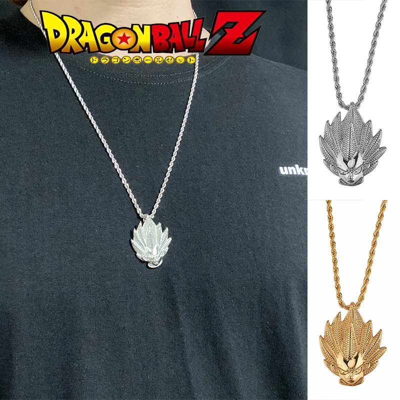 

Dragon Ball Necklace Anime Surrounding Hipster Creative Super Saiyan Pendant Personalized Hip-hop Men's Titanium Steel Jewelry