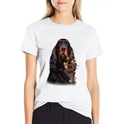 Gordon Setter , Getting Started Woodcock Hunting T-shirt summer top funny cute t-shirts for Women