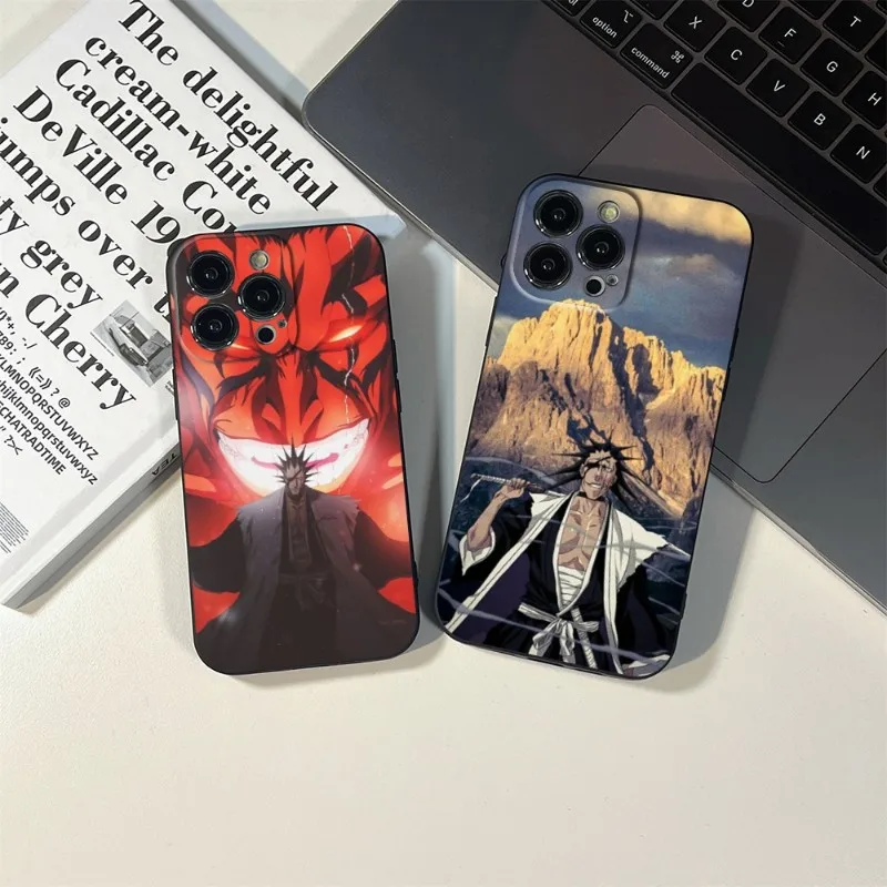 Чехол для телефона Kenpachi Zaraki отбеливатель для IPhone 14 13 11 12 Pro 8 7 Plus X 13 Pro MAX XR XS MINI SE 2020 черные чехлы