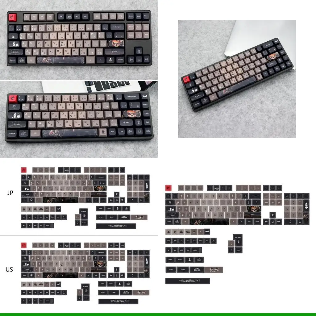 

U55C 137 клавиш DIY XDA Profile Halloween Keycap PBT Dye Subbed для механической клавиатуры