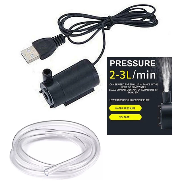 AISITIN USB pompa głębinowa 1m linia DC niskiego napięcia wyjątkowo cicha mikro mini mała pompa wodna 3V5V6V