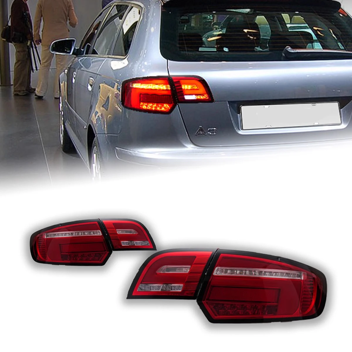 

LED Tail Lights for AUDI A3 2003-2012 made in taiwan led DRL Car Taillights Assembly Signal Auto Accessories Modified Lamp