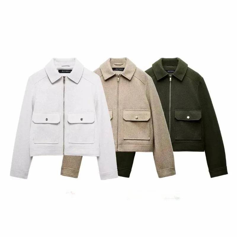 

Autumn New Women's Clothing Commuter Style Casual Fashion Zipper Decoration Soft Jacket