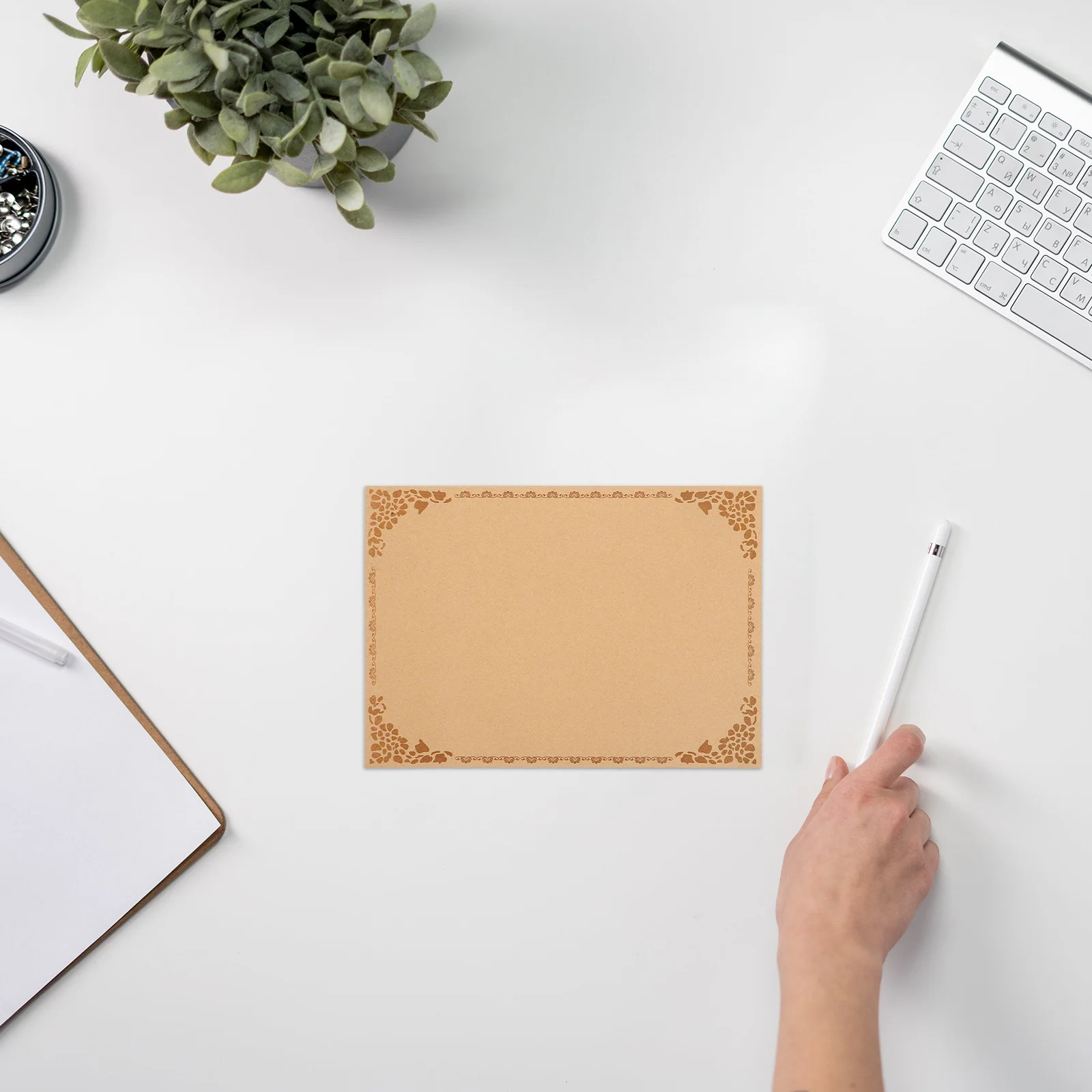 Papel para certificado en blanco, hoja de premio imprimible resistente, papel para diploma de graduación, tamaño A4, hojas interiores confiables para impresión, 10 Uds.