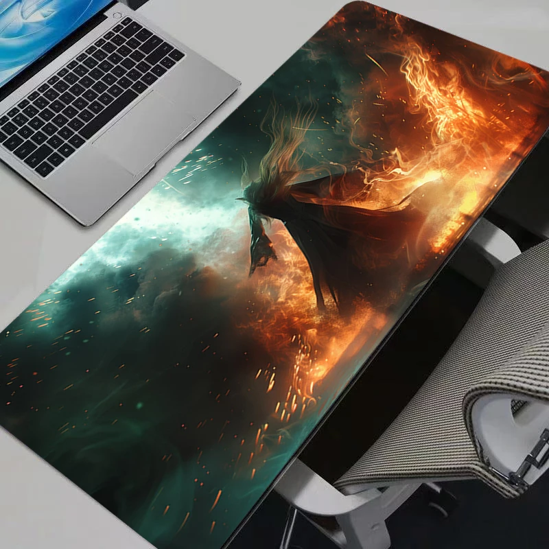 Mouse pads l-senhor dos anéis gaming mousepad computador grande tapete de mesa teclado de escritório tapete anime xxl gamer mouse pad