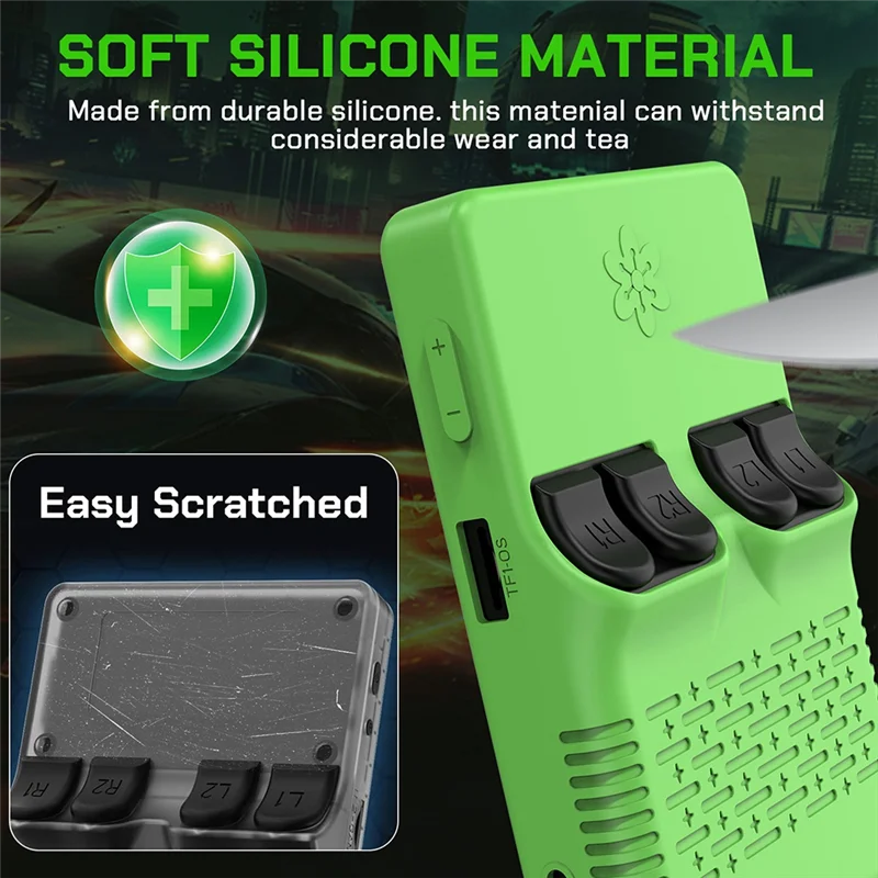 【Горячие товары】для R36S, силиконовый чехол, защитный чехол, защитный чехол, коробка для хранения с защитой от царапин для игровой консоли R36S Ac