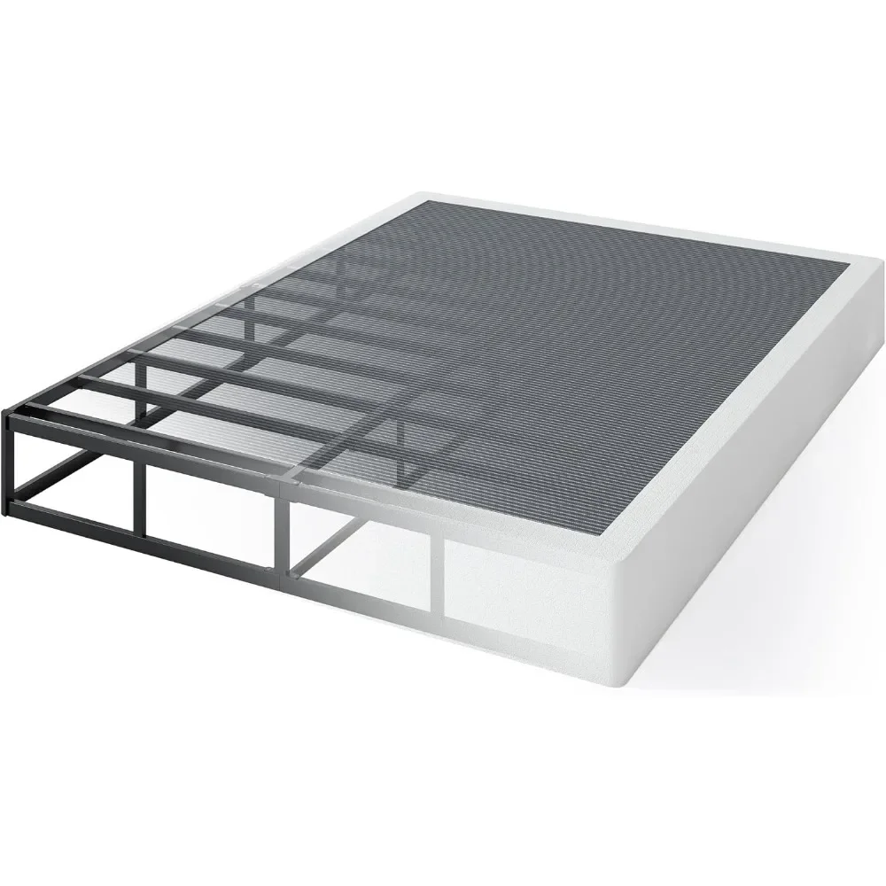 

High Profile Box Spring, Sturdy Metal Frame Mattress Foundation, Easy Assembly, Quiet & No Noise