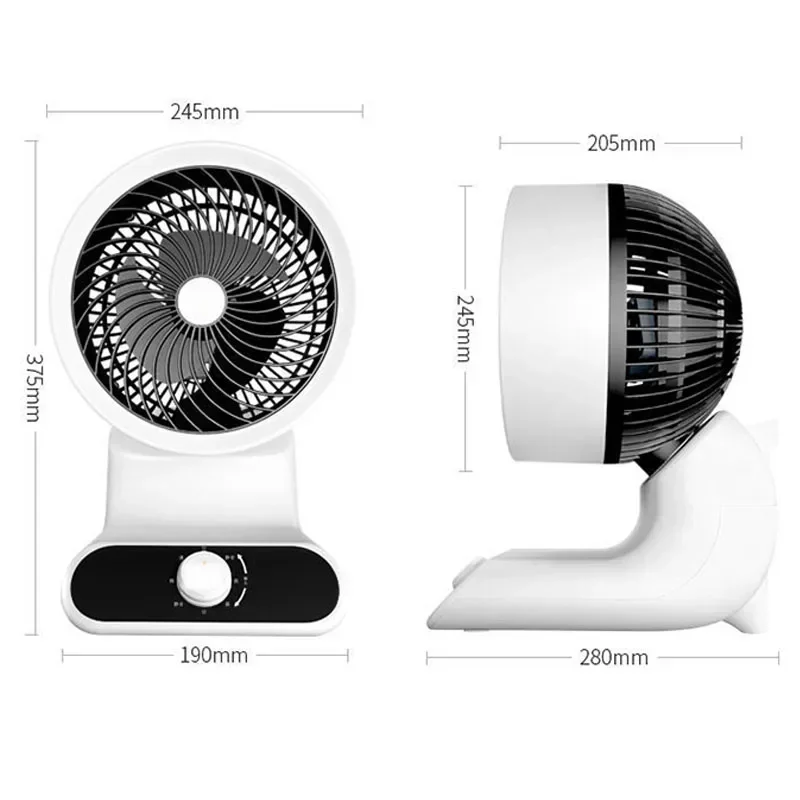 ครัวเรือน 220v Turbo พัดลมไฟฟ้าพัดลมหมุนเวียนอากาศในครัวเรือนเงียบเครื่องปรับอากาศ Air Convection ระบายอากาศพัดลมตั้งโต๊ะ T