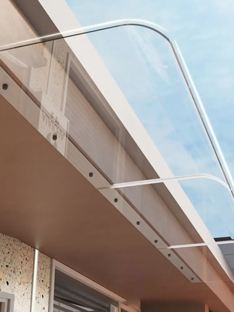 

Навес для окон, дверей и стен без кронштейнов, уличный навес для дверей, оконный навес-козырек для защиты от солнца, УФ-излучения, снега, дождя, для сада и патио