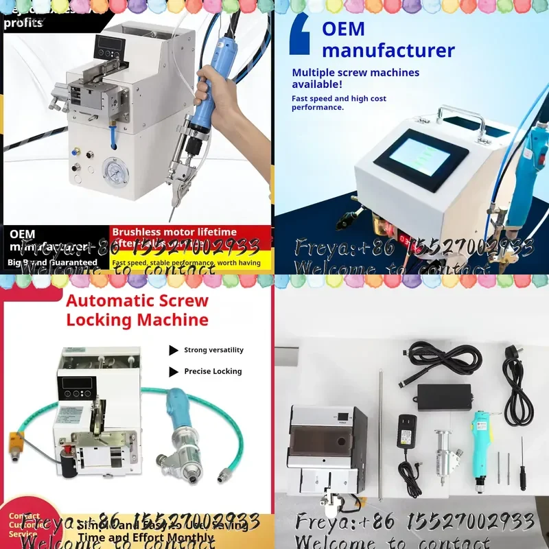 Manual Screw Drivers Machine Automatic Type Air Blow Screwdriver with A Screw Feeder