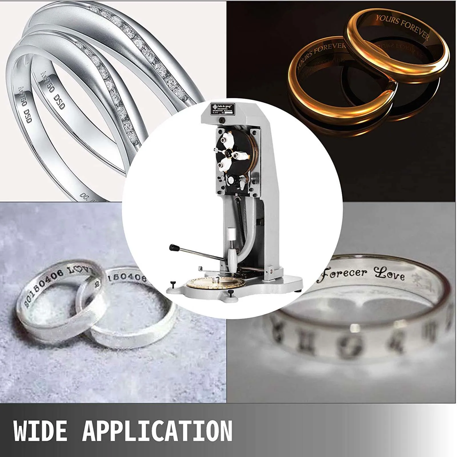 Inside Ring Engraver Stamper Two Faces Standard Letter Block Dial Plotter Gold Silver Jewelry Making Engraving Machine