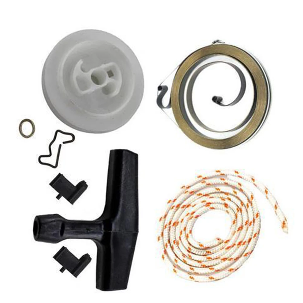 Imagem -04 - Recoil Rewind Spring Starter Pulley Handle Rope Pawl Kit de Reconstrução para Motosserra Stihl 034 036 044 Ms340 Ms360 Ms361