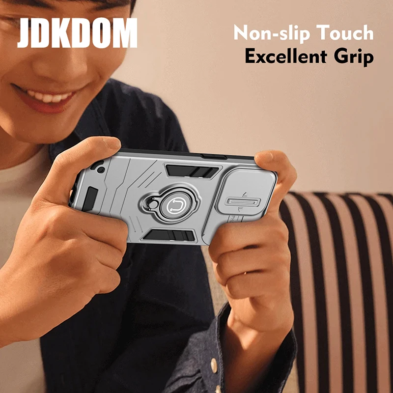 JDKDOM للصدمات الشريحة دفع نافذة قوس جراب هاتف ل Xiaomi Poco X7 X6 M6 Pro غطاء مغناطيسي ل Xiaomi Poco C71 C65 #6