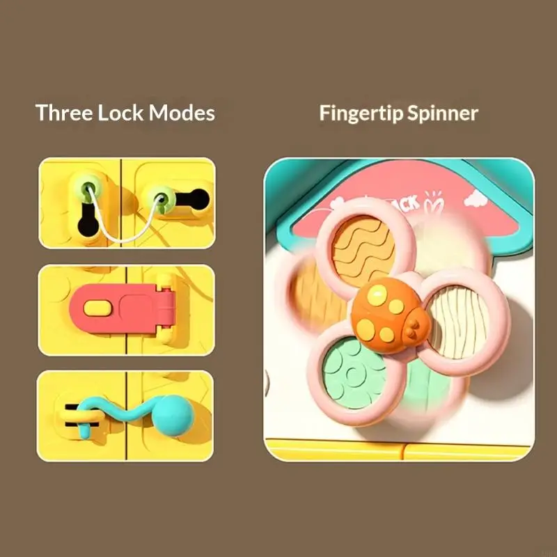 Bezpieczny plastik ABS 6-stronny ruchliwy dom zabawka z muzyką odgłosy zwierząt promowanie umiejętności słuchowych wczesna nauka