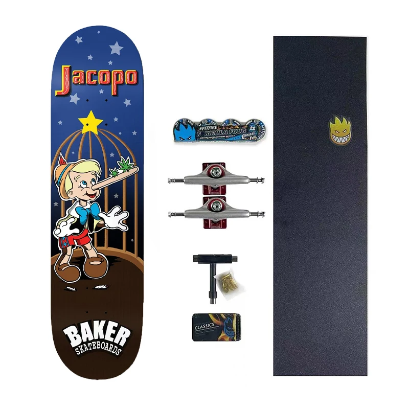 BAKER skateboard complete sets 100%  Canada North America maple 7 ply cold pressing decks double rocker 7.75 8.0 8.25 8.5 inch s