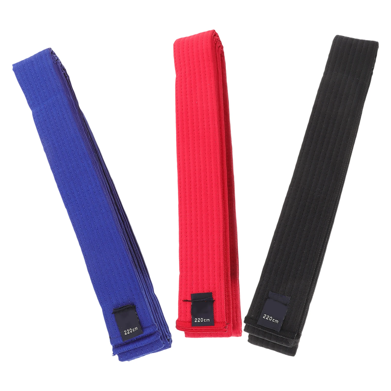 

3pcs Taekwondo Belts Karate Set 2 2M White Yellow Martial Art Waist Guard Durable Lightweight Training Gear
