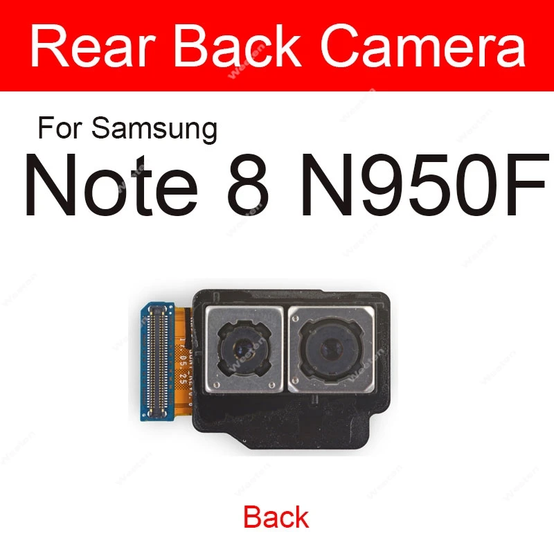 Front Rear Camera For Samsung Galaxy Note 8 /Note 9 Iris Scanning Camera Back Main Front Facing Camera Module Flex Cable Parts