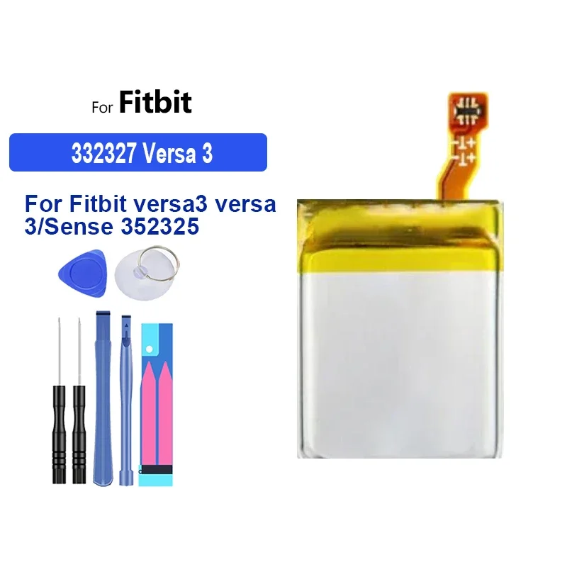 Batteria di ricambio 260mAh 332327 per Fitbit Versa3 versa 3 Sense 352325