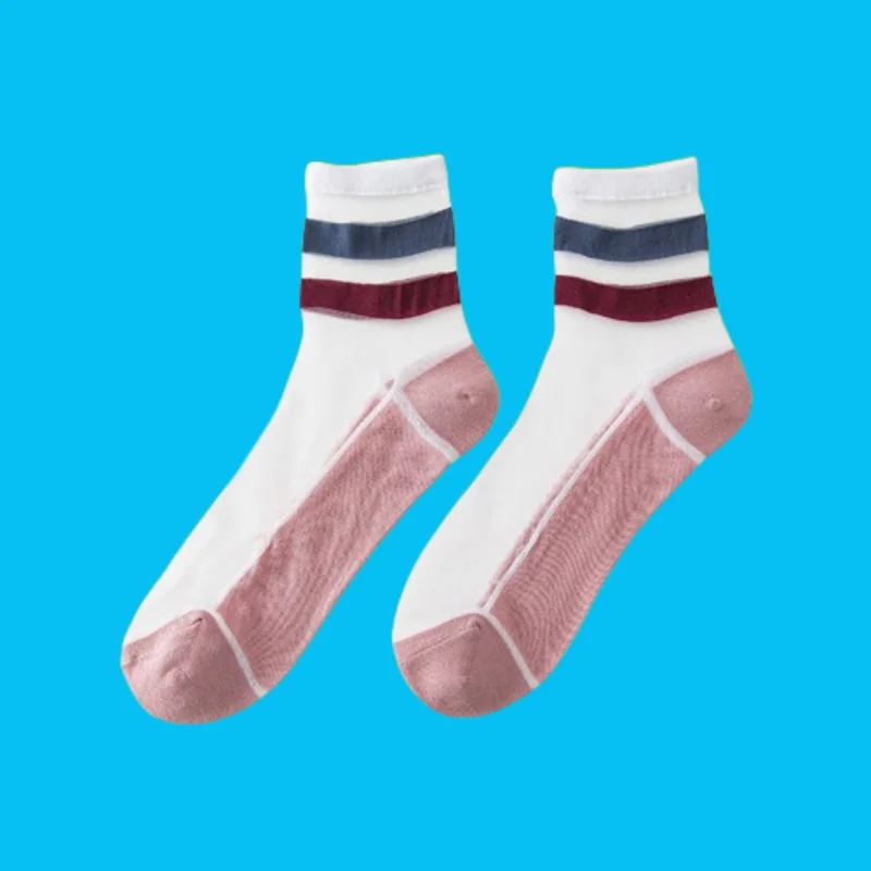 Chaussettes sulfen Coton Astronomique pour Femme, Bas en Clip de Verre, Mince, Moyen, Nouvelle Mode, Été, 3/10 Paires, 2024