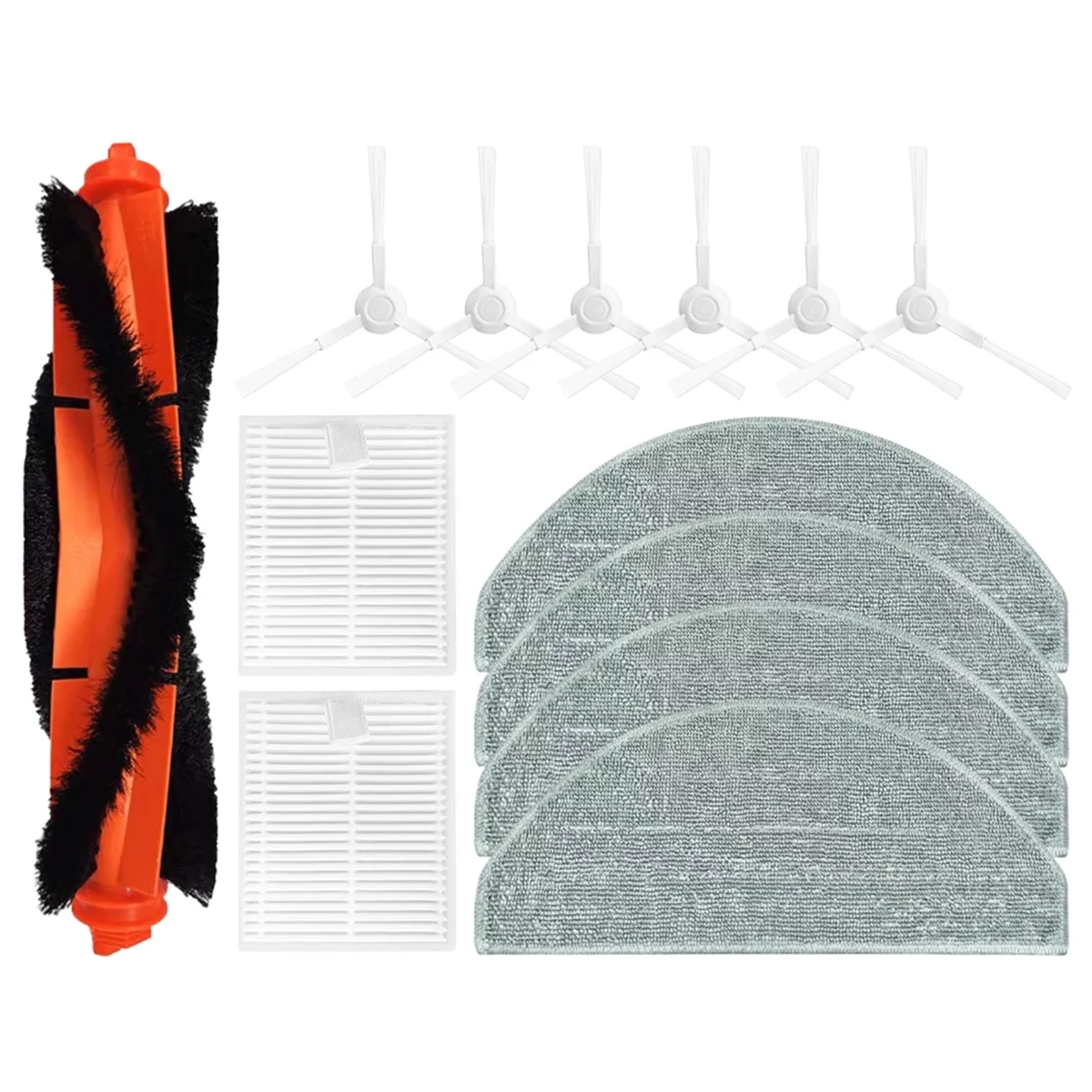 샤오미 로봇 진공 청소기 예비 부품 액세서리, 필터 걸레, E10, E10C, E12, B112, Mijia 3C Plus, C103