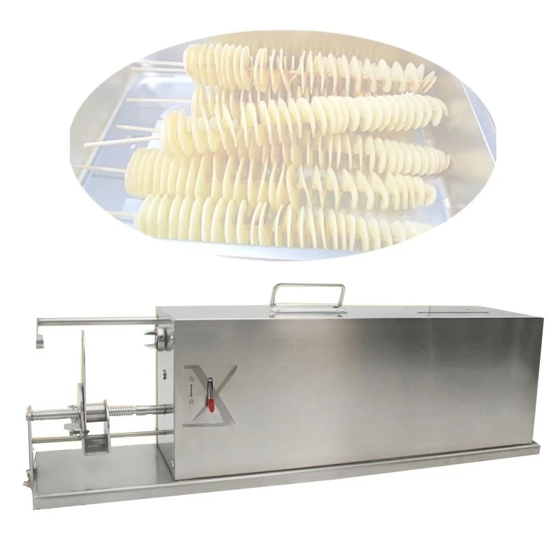 

Stainless Steel Twisted Carrot Potato Chip Tower Machine Potato Spiral Cutter Machine Full Automatic Tornado Potato Tower Make