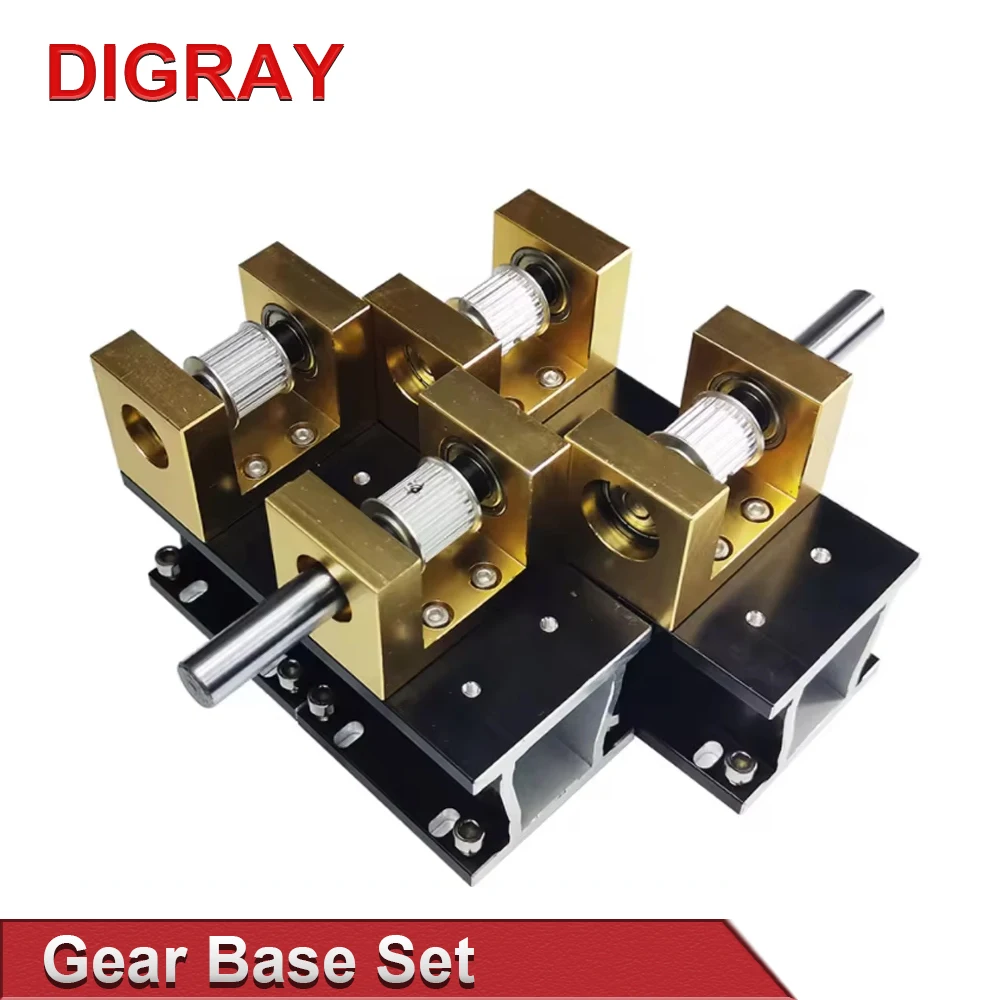DIGRAY  Gear Base Set Machine Mechanical Parts Guide Rail Set for Co2 Laser Engraving Cutting Machine