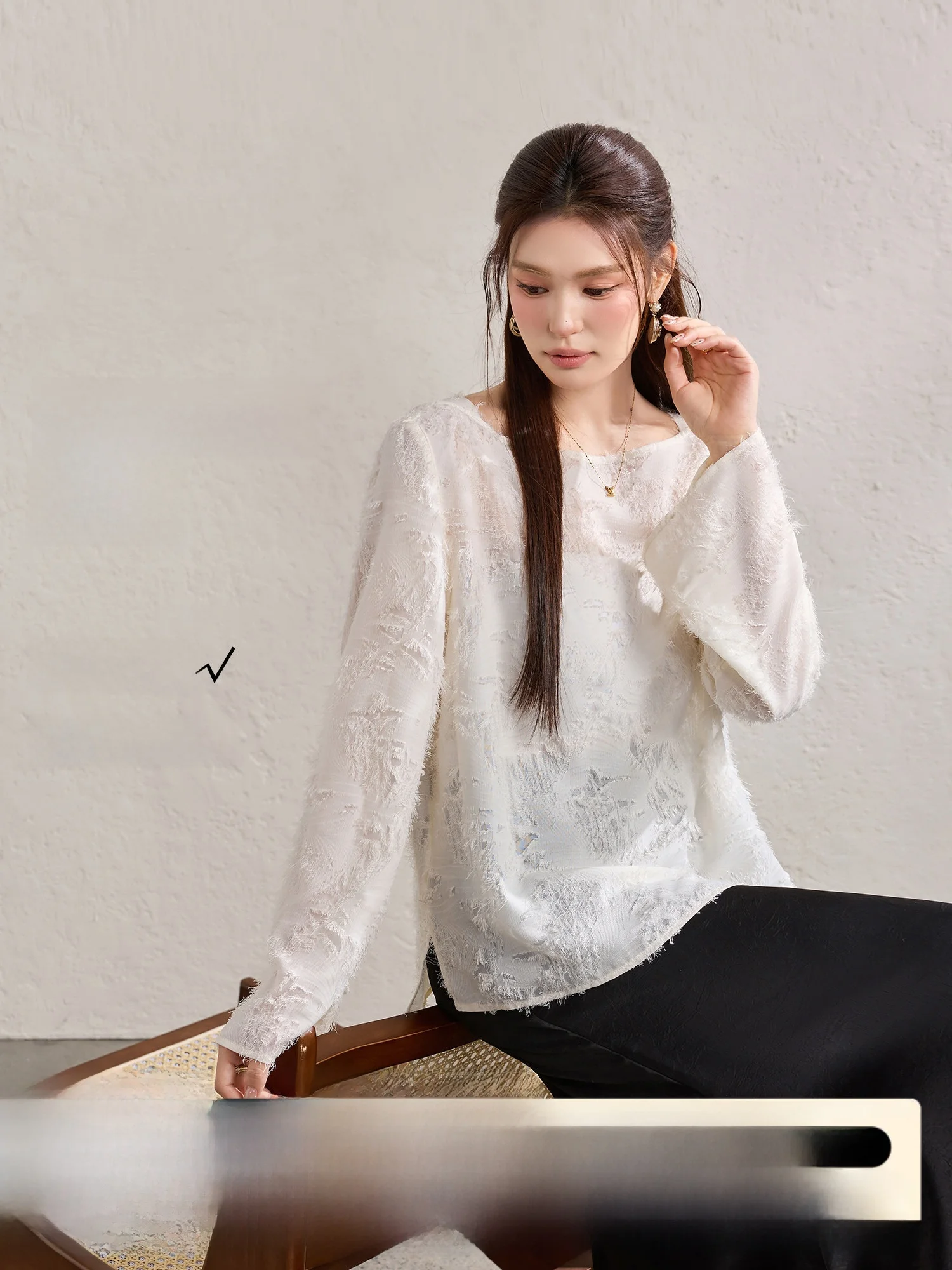 

Blue Language Large Size Feathers Cutwork Tassel One oulder Chiffon irt Ele Sle Long Sve Polyester Fiber Spring ...