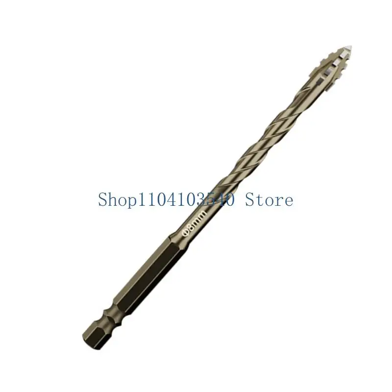 02dc Tile Glass Drill Bit High Four Barges Esscentric 4 Flutes Bit 6-12 mm.