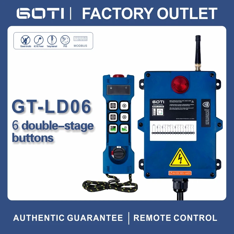 controle remoto sem fio industrial para caminhao guindaste lift switch botoes de velocidade dupla f246d gt ld06 01