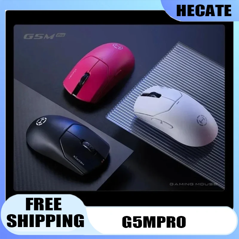 

Беспроводная мышь EDIFIER HECATE G5M Pro с низкой задержкой, три режима 2,4G, Bluetooth PAW3395, эргономичная мышь, игровые аксессуары для геймеров, подарок