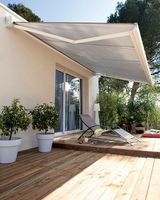 Full Cassette Awning Sunshade Sun Protection Full Box Retractable Outdoor Roof Canopy Electric Awnings for Villa Restaurant
