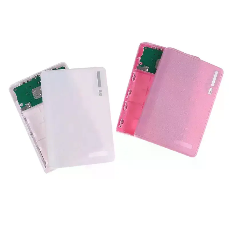 4 Slot 18650 Power Bank Battery Box Holder Portable Dual USB Type C Charge Shell For 18650 Battery Case