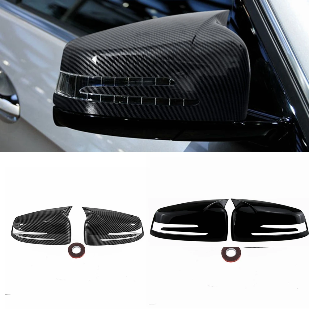 

Пара накладок на боковые зеркала для Mercedes Benz W176 W246 W212 W204 C117 X156 X204 W221 C218 A B C E S CLA GLA GLK Class