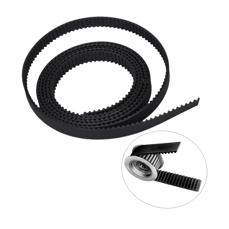 Imagem -03 - Rubber Aramid Fiber Open Timing Belt Corte de Comprimento Gt2 Gt3 Largura mm mm mm 10 mm 15 mm 1m 5m 10m 20m