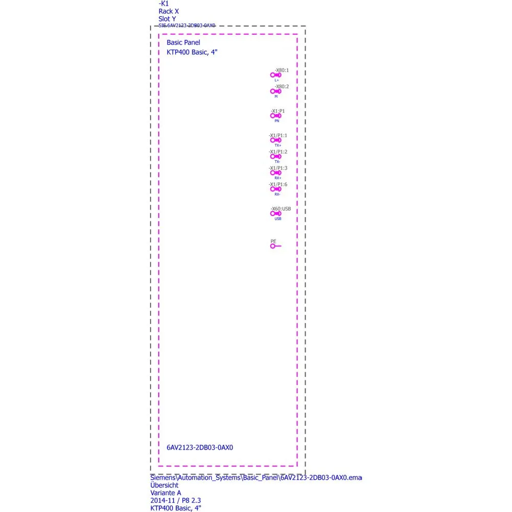 Hy-Tech SIMATIC HMI KTP700 Basic Llave/Touch de 7" con PROFINET, WinCC/STEP 7 V13, 100% Original 6AV2123-2GB03-0AX0
