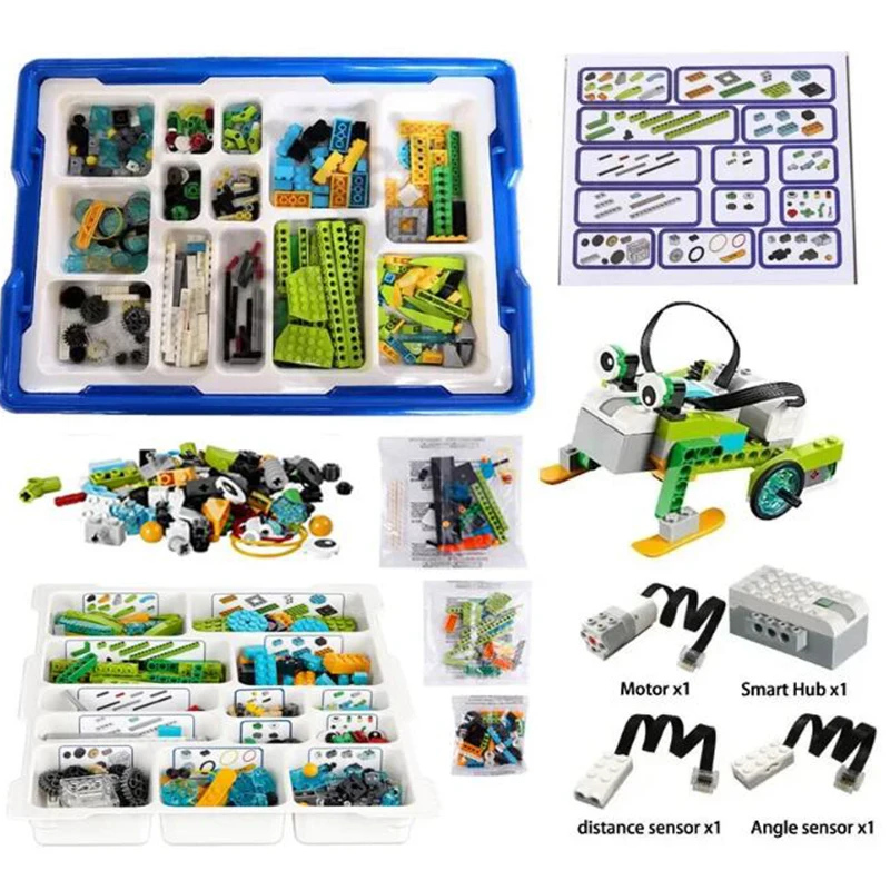 Neue bausteine wedo 2,0 robotik bau motoren sensoren set kompatible kratzer 3,0 pädagogische elektrik dampf diy spielzeug