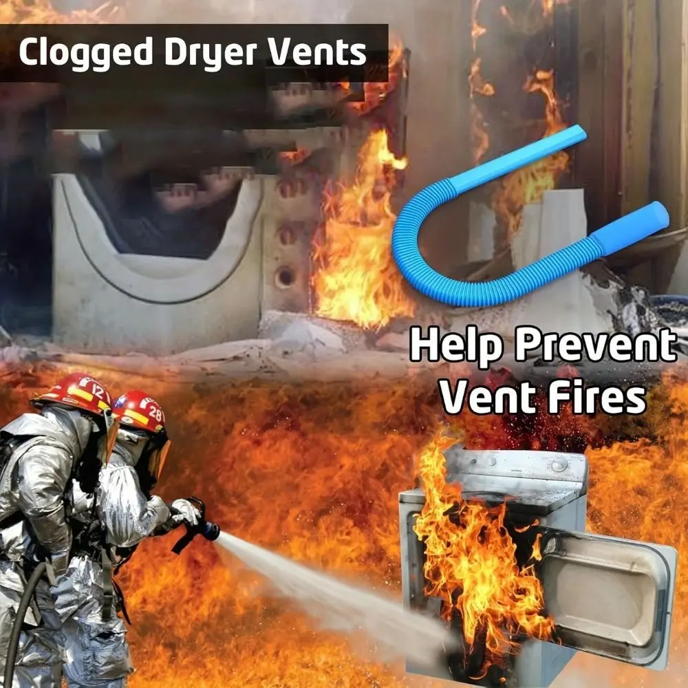 Elastic Connector Dryer Vent Cleaner Kit Vacuum Hose Universal Compatible Design Vacuum Hose Attachment Hose Accessories