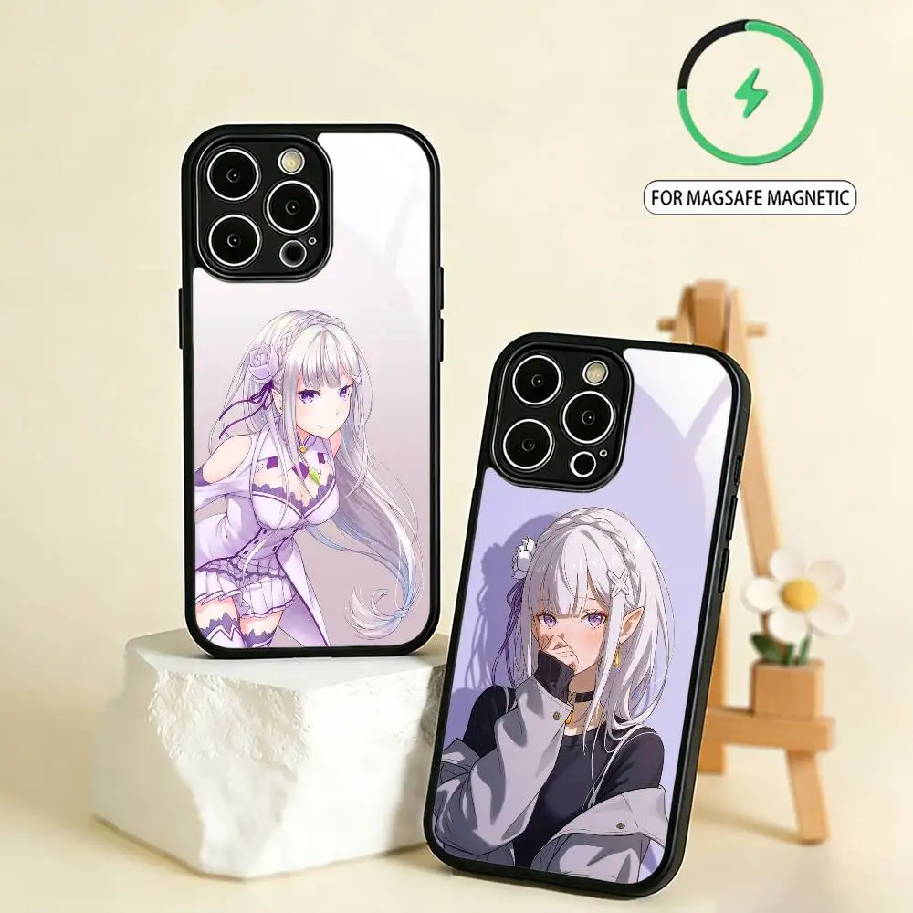 Starting Life E-Emilia    Phone Case For iPhone17,16,15,14,13,12,11 Plus,Pro Max Magnetic For Magsafe Wireless Charging