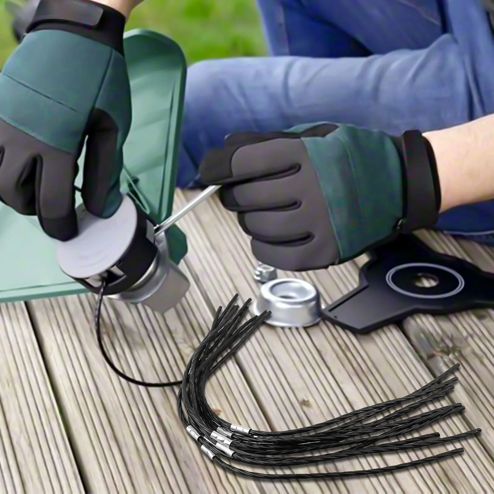 10 шт. триммерная леска для Bosch F016800431/F016F04841 Замена триммерной лески для AFS 23–37 газонокосилка триммерная леска для газонокосилки 10 шт. триммерная леска для Bosch F016800431/F016F04841 Замена триммерной лески для AFS 23–37 газонокосилка триммерная леска для газонокосилки