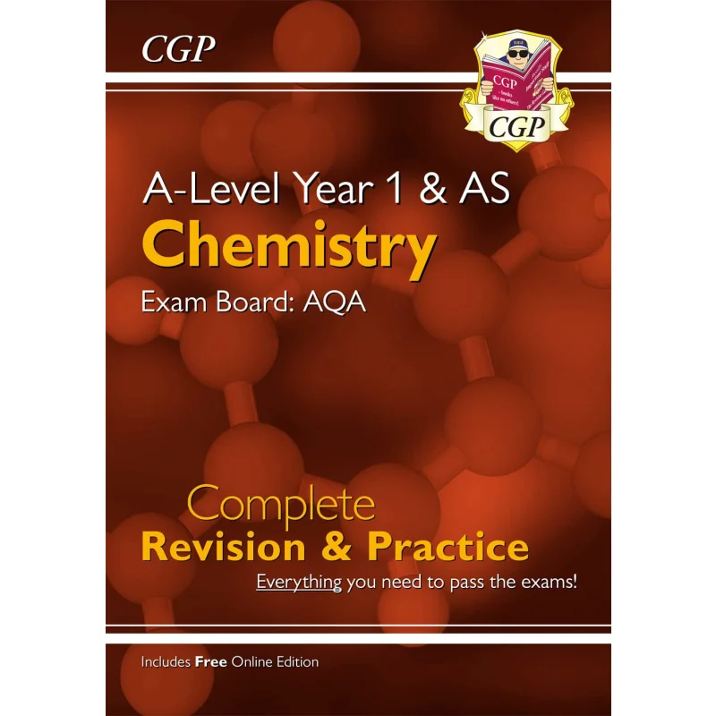 

ALevel Chemistry AQA 1 год AS Полная практика восстановления с онлайн-издами Книги CGP 9781789080278