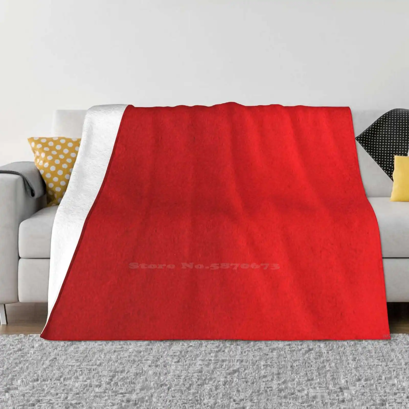 Red Leather All Sizes Soft Cover Blanket Home Decor Bedding Fake Leather Texture Faux Leather Pattern Fashion Streetwear