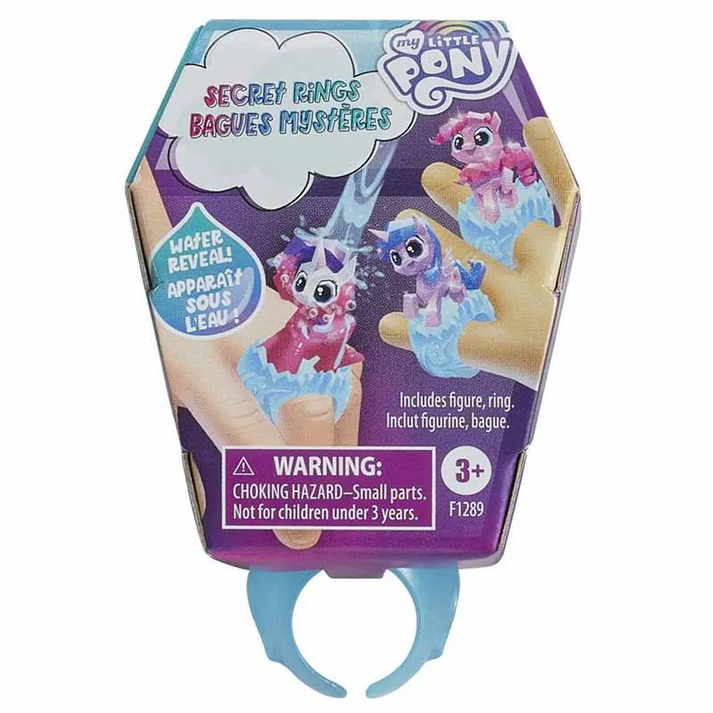 Hasbro Original My Little Pony Secret Rings Blind Bag Series 1 – 1.5-Inch Toy with Water-Reveal Surprise Wearable Ring Accessory