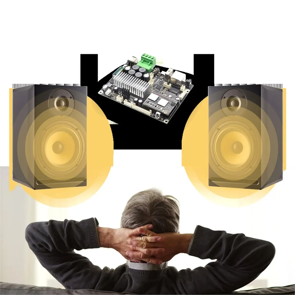 Беспроводной аудиоусилитель A23G Up2Stream Amp V4, плата усилителя 50Wx2, стерео, мультирум-стриминг, ЦАП-декодер, модуль аудиоприемника