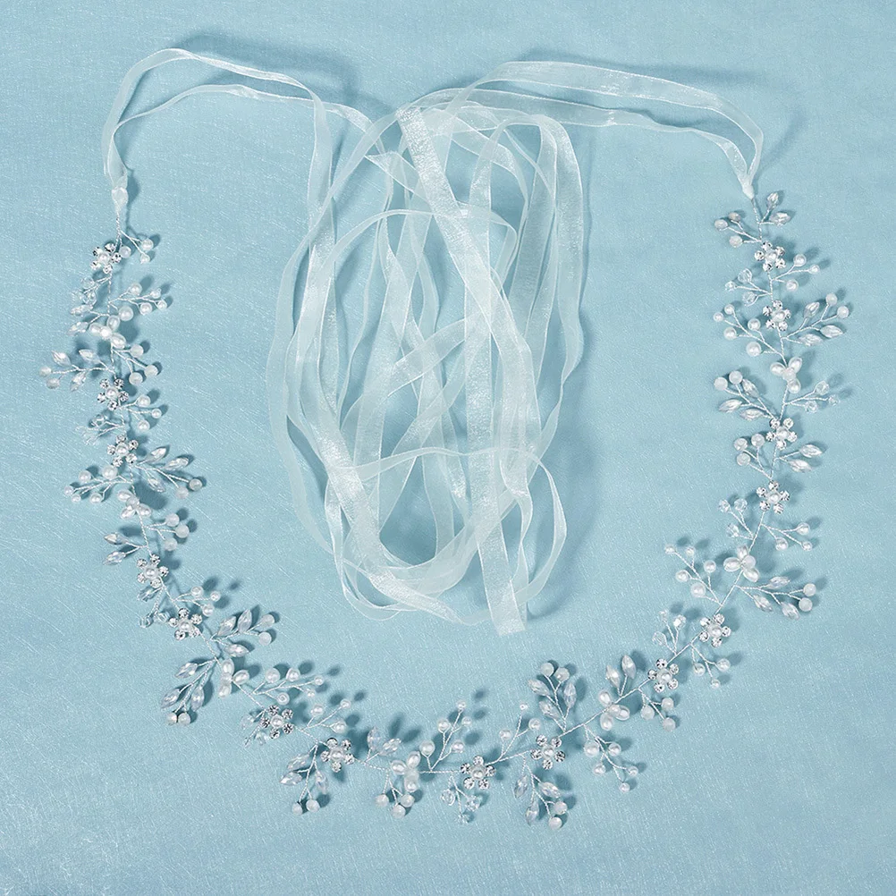 1 pezzo di cintura da sposa cintura a catena da sposa fiore di perle fascia durevole accessorio chic per la sposa festa di fidanzamento di nozze banchetto