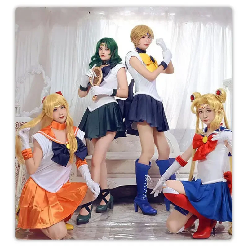 

Mizuno Ami Kino Makoto Tsukino Usagi Tenoh Haruka Kaiou Michiru Meiou Setsuna Hino Rei Aino Minako Chibiusa Косплей Костюм