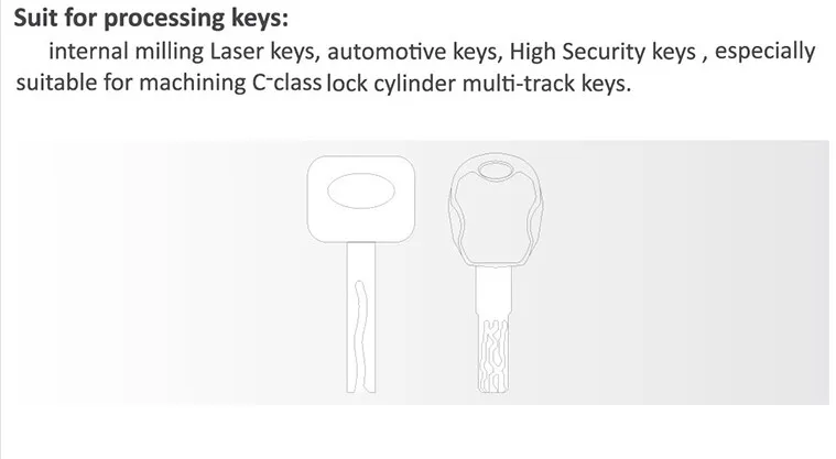 Raise Carbide Single Blade Milling Cutters For Key Cutting Copy Making Machine Locksmith Tools Bits Drill